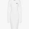 Abito in cotone elasticizzato con logo Laurel Crown Abito in cotone elasticizzato con logo Laurel Crown