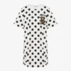 Abito in cotone pesante con stampa Moschino Teddy Bear