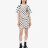 Abito in cotone pesante con stampa Moschino Teddy Bear