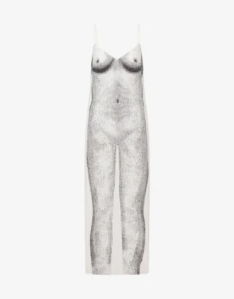 Abito in crêpe stampato