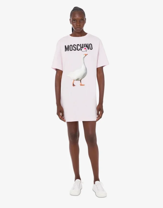 Abito in jersey di cotone biologico Goose