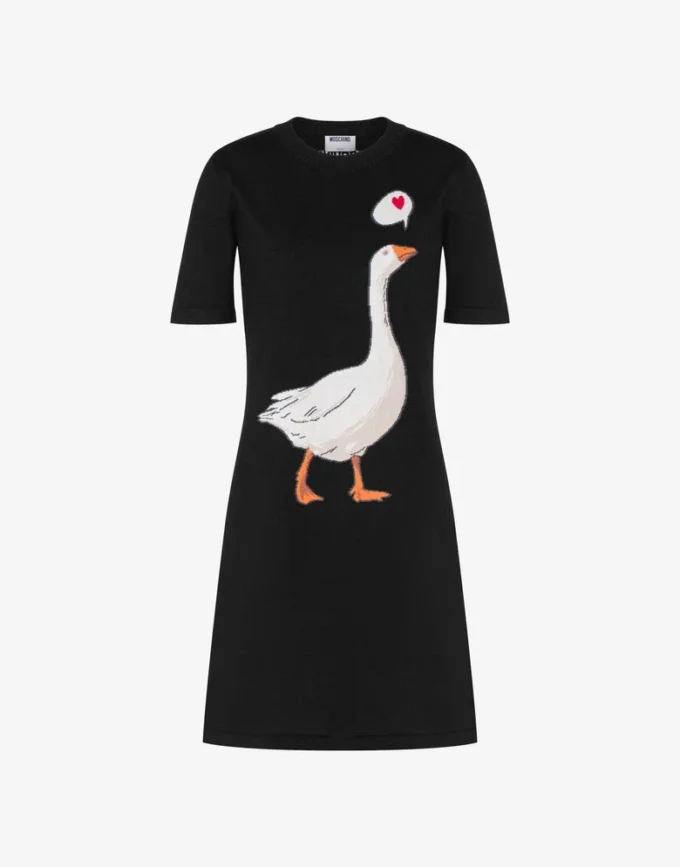 Abito in maglia di cotone Goose
