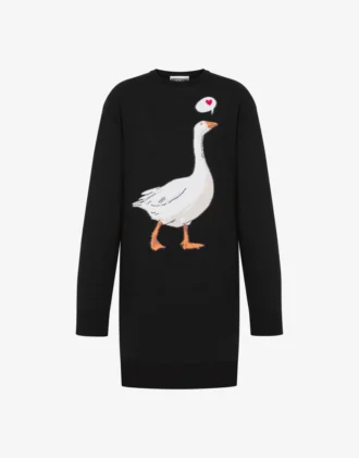 Abito in maglia di cotone Goose