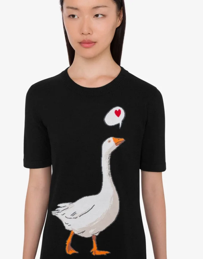 Abito in maglia di cotone Goose