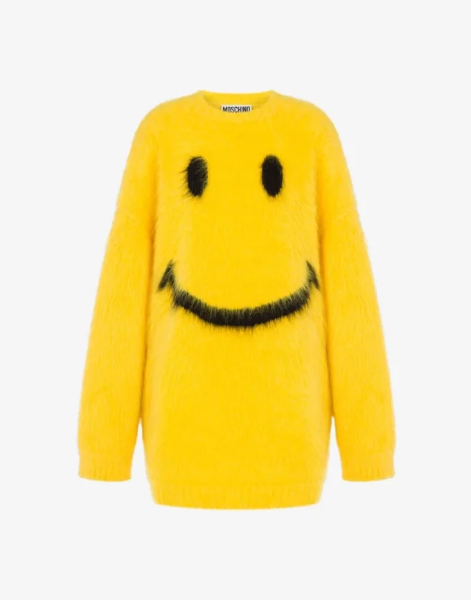 Abito in mohair spazzolato Smiley Abito in mohair spazzolato Smiley