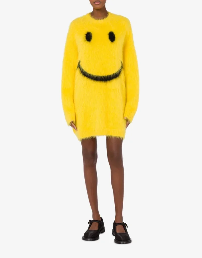 Abito in mohair spazzolato Smiley Abito in mohair spazzolato Smiley