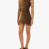 Abito in tulle stampato