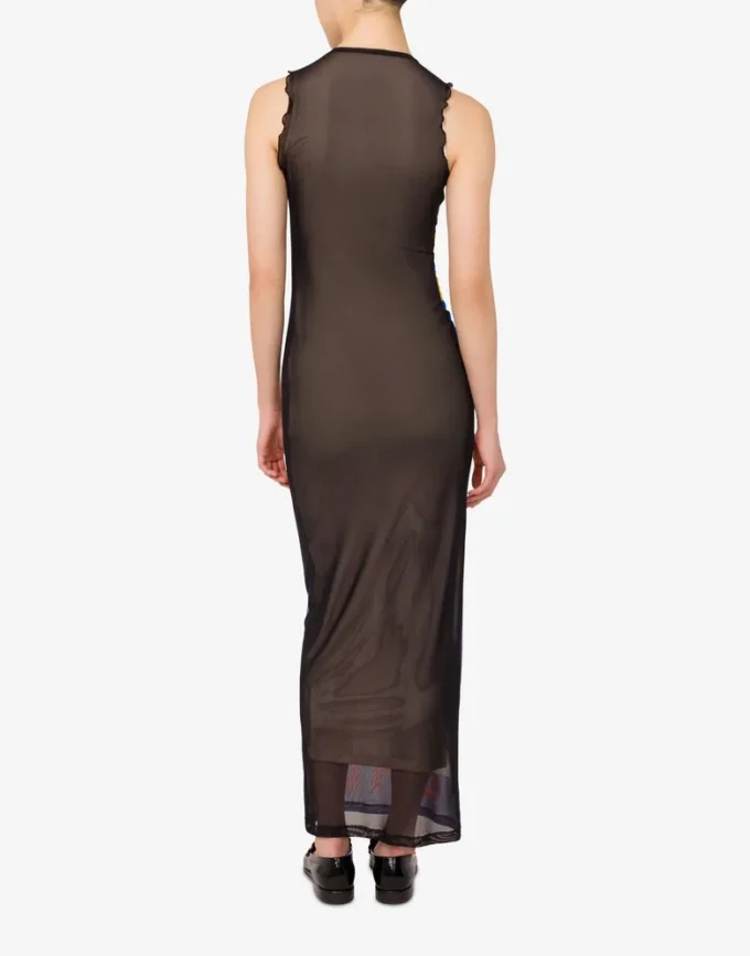 Abito in tulle stampato