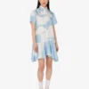 Abito in twill di seta Archive Clouds Abito in twill di seta Archive Clouds