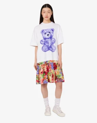 Abito oversize in cotone Moschino Teddy Bear