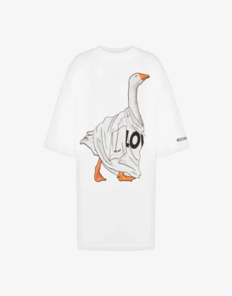 Abito oversize in cotone pesante Goose