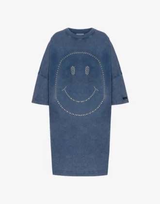 Abito oversize in cotone pesante Smiley®