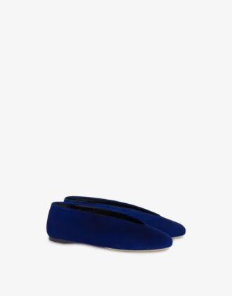 Ballerine in pelle scamosciata