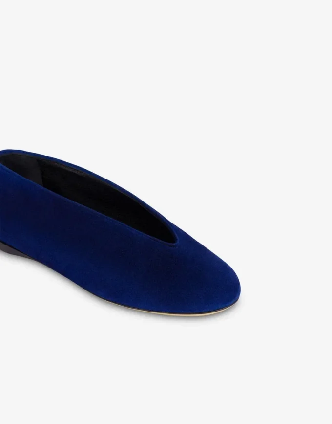 Ballerine in pelle scamosciata