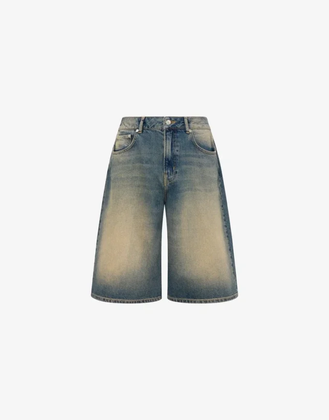 Bermuda in denim di cotone Bermuda in denim di cotone