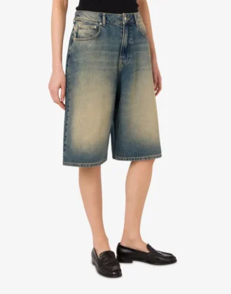 Bermuda in denim di cotone Bermuda in denim di cotone