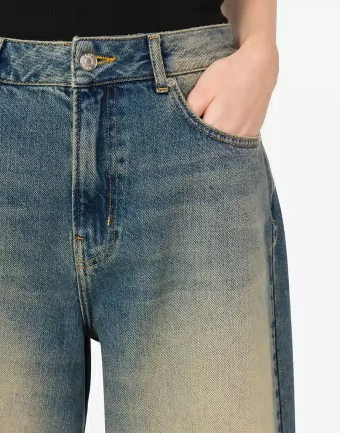 Bermuda in denim di cotone Bermuda in denim di cotone