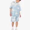 Bermuda in twill di seta Nuvole d’archivio