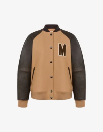 Bomber in tessuto di lana