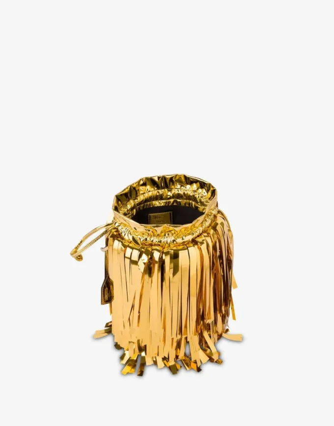 Borsa a secchiello con effetto specchio Borsa a secchiello con effetto specchio