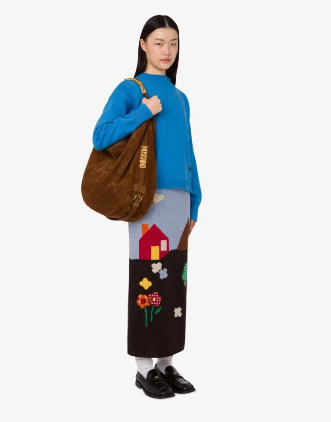 Borsa a tracolla grande Moschino Handle Me Borsa a tracolla grande Moschino Handle Me