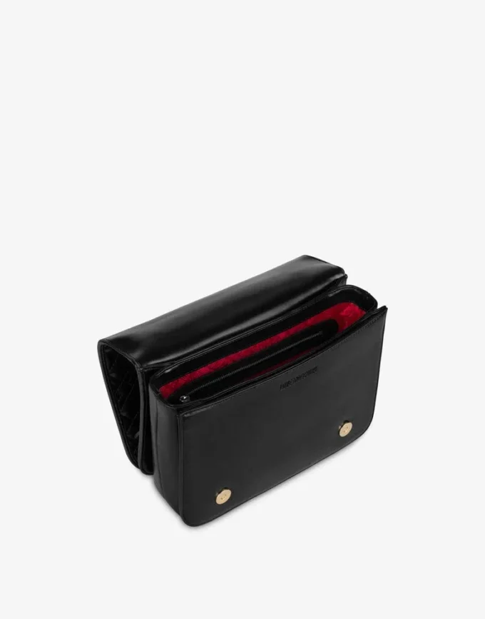 Borsa a tracolla trapuntata con logo