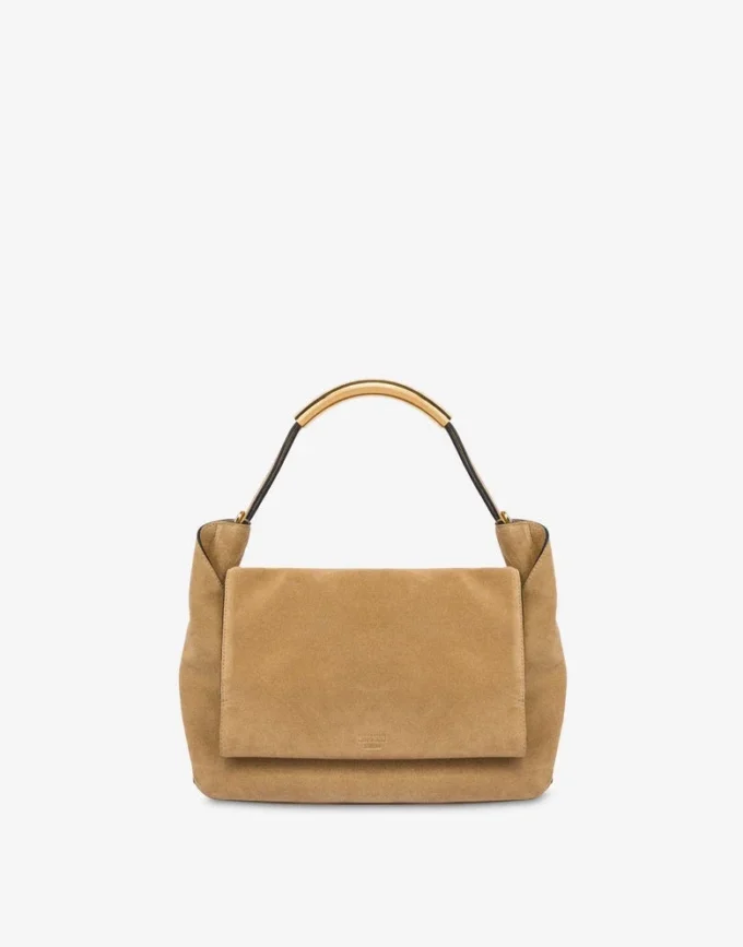 Borsa con manici in pelle intrecciata Borsa con manici in pelle intrecciata