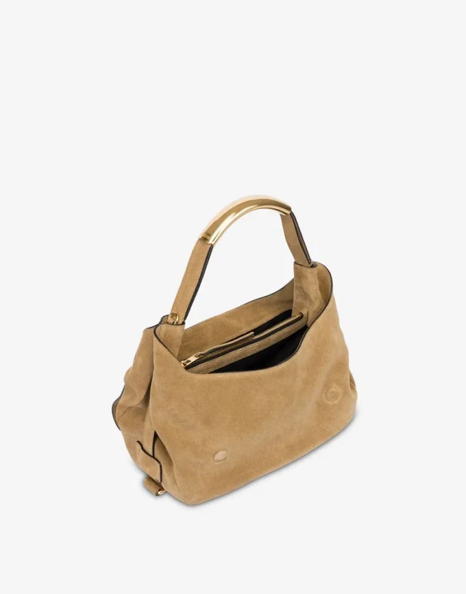 Borsa con manici in pelle intrecciata Borsa con manici in pelle intrecciata