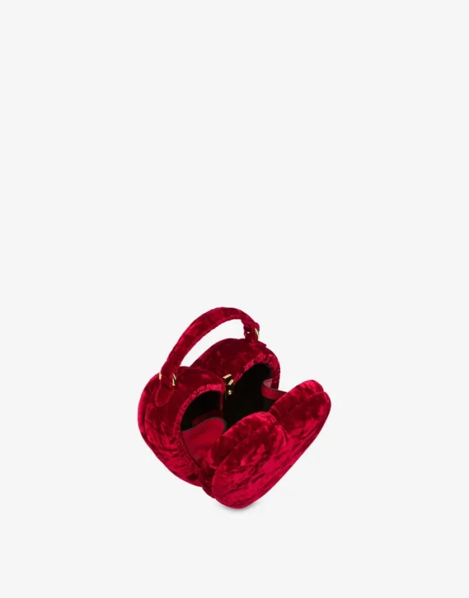 Borsa Moschino Love Me in velluto Borsa Moschino Love Me in velluto