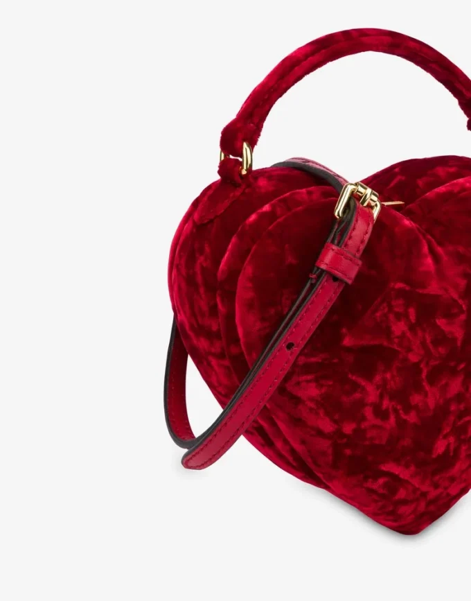 Borsa Moschino Love Me in velluto Borsa Moschino Love Me in velluto