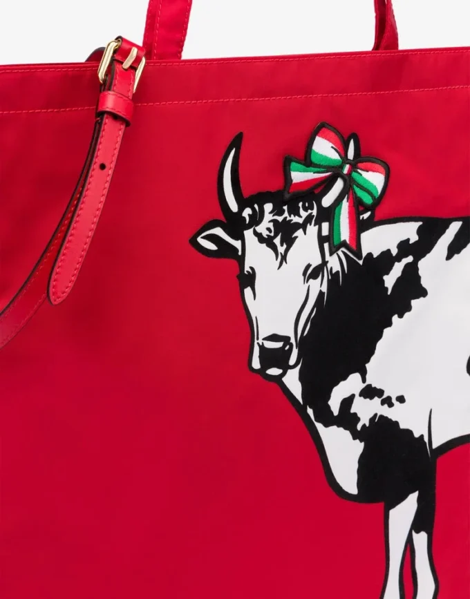 Borsa stampata Archive Cow Borsa stampata Archive Cow