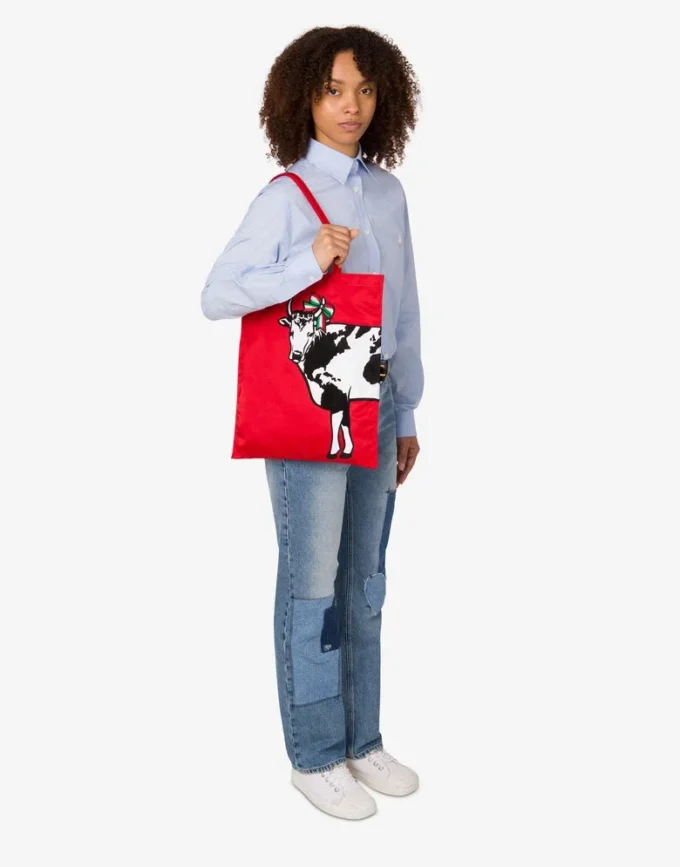 Borsa stampata Archive Cow Borsa stampata Archive Cow