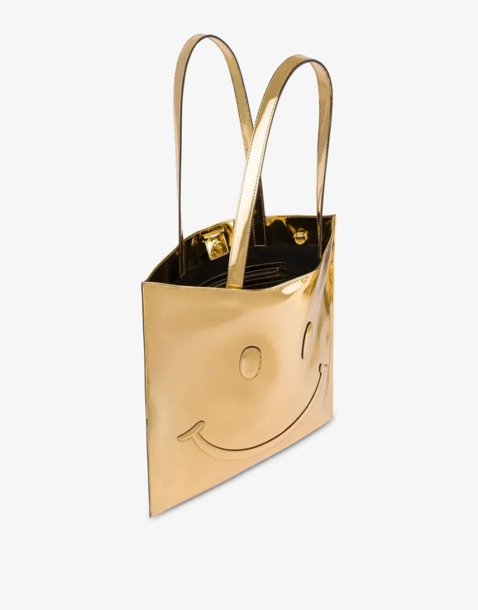 Borsa tote con effetto specchio Smiley® Borsa tote con effetto specchio Smiley®