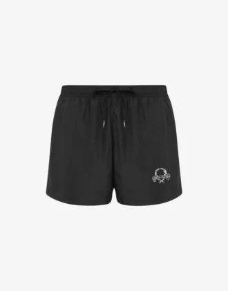 Boxer da spiaggia con logo Laurel Crown