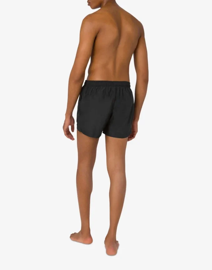 Boxer da spiaggia con logo Laurel Crown