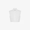 Camicia corta in popeline di cotone Goose Camicia corta in popeline di cotone Goose