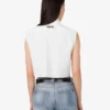 Camicia corta in popeline di cotone Goose Camicia corta in popeline di cotone Goose