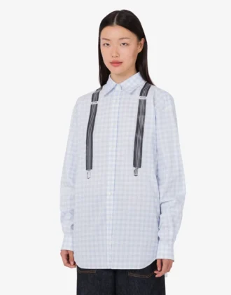 Camicia in cotone vichy stampato