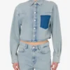 Camicia in denim di cotone leggero Camicia in denim di cotone leggero