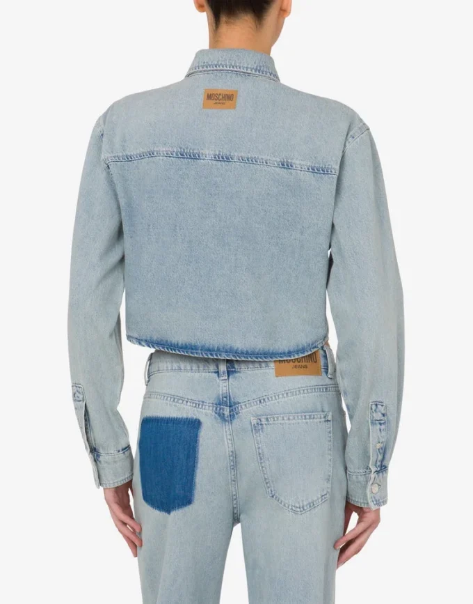 Camicia in denim di cotone leggero Camicia in denim di cotone leggero