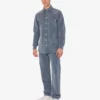 Camicia in denim floccato Camicia in denim floccato