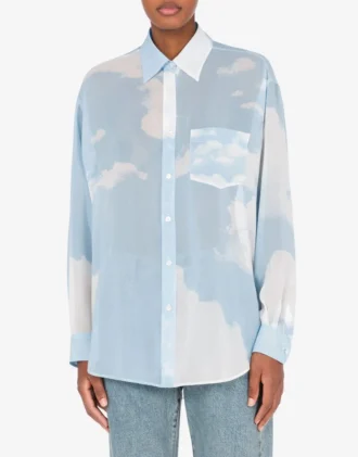 Camicia in georgette “In The Cloud”
