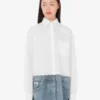 Camicia in popeline di cotone elasticizzato stampato Camicia in popeline di cotone elasticizzato stampato