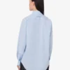 Camicia in popeline di cotone elasticizzato stampato Camicia in popeline di cotone elasticizzato stampato