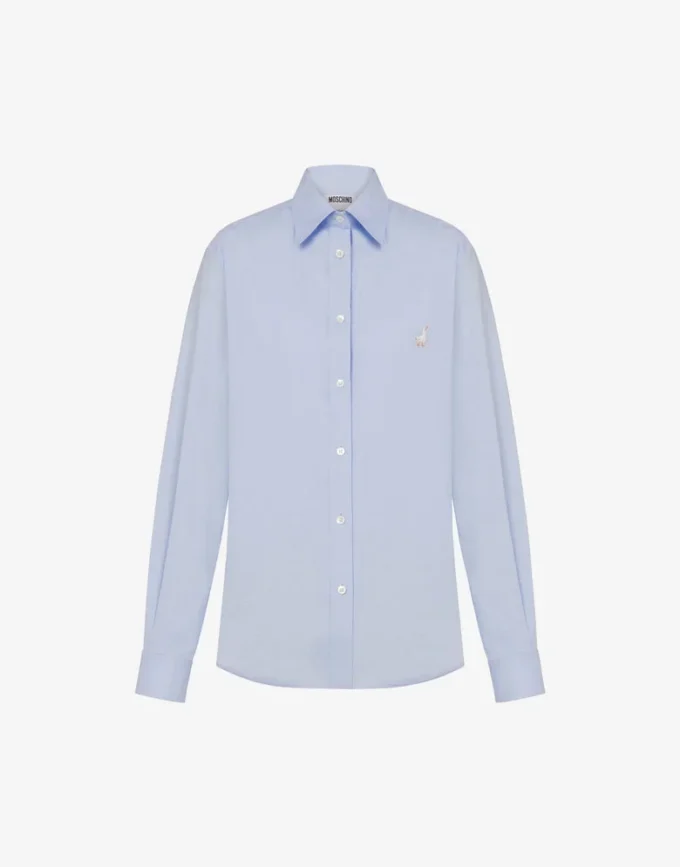 Camicia in popeline di cotone Goose Camicia in popeline di cotone Goose