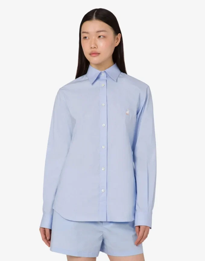 Camicia in popeline di cotone Goose Camicia in popeline di cotone Goose