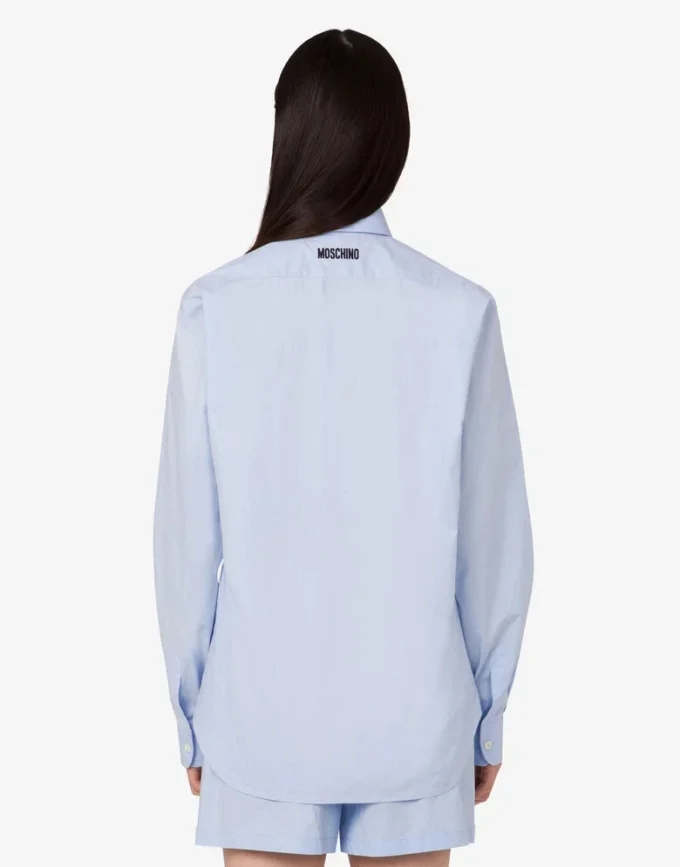 Camicia in popeline di cotone Goose Camicia in popeline di cotone Goose