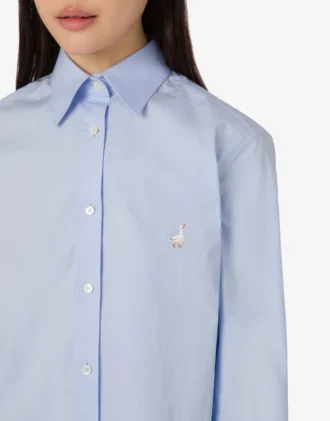 Camicia in popeline di cotone Goose