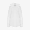 Camicia in popeline di cotone jacquard