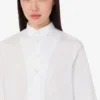 Camicia in popeline di cotone jacquard